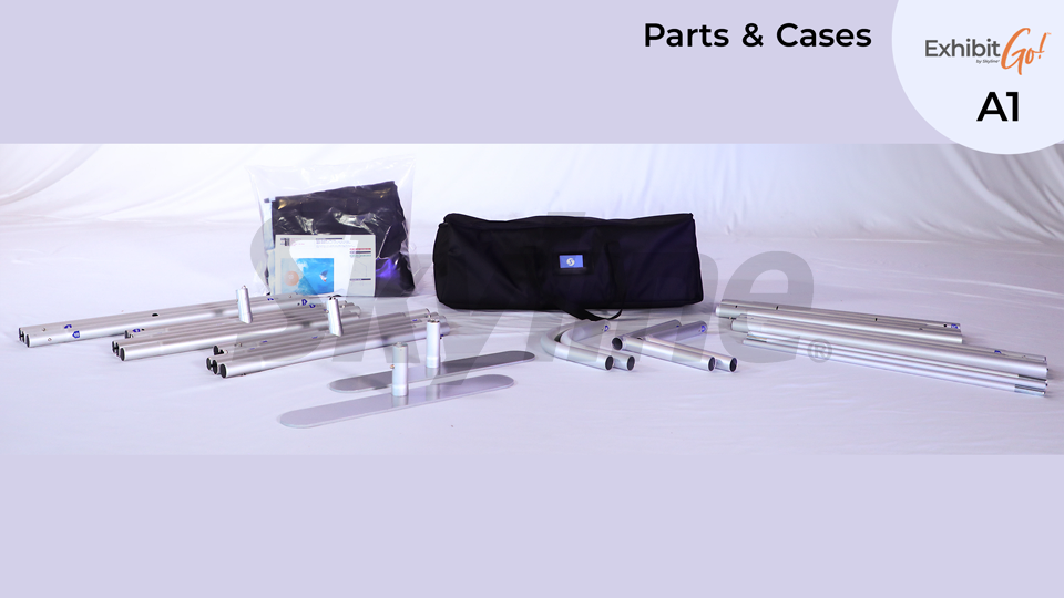 ExhibitGO A1 Display Parts & Case