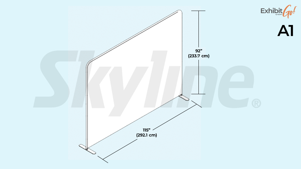 ExhibitGO A1 Display Dimensions